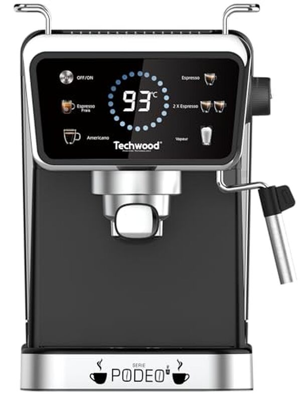 Découvrez notre test complet de la machine expresso Techwood TCA-1386EXN : un design noir séduisant et des performances remarquables pour les amateurs de café