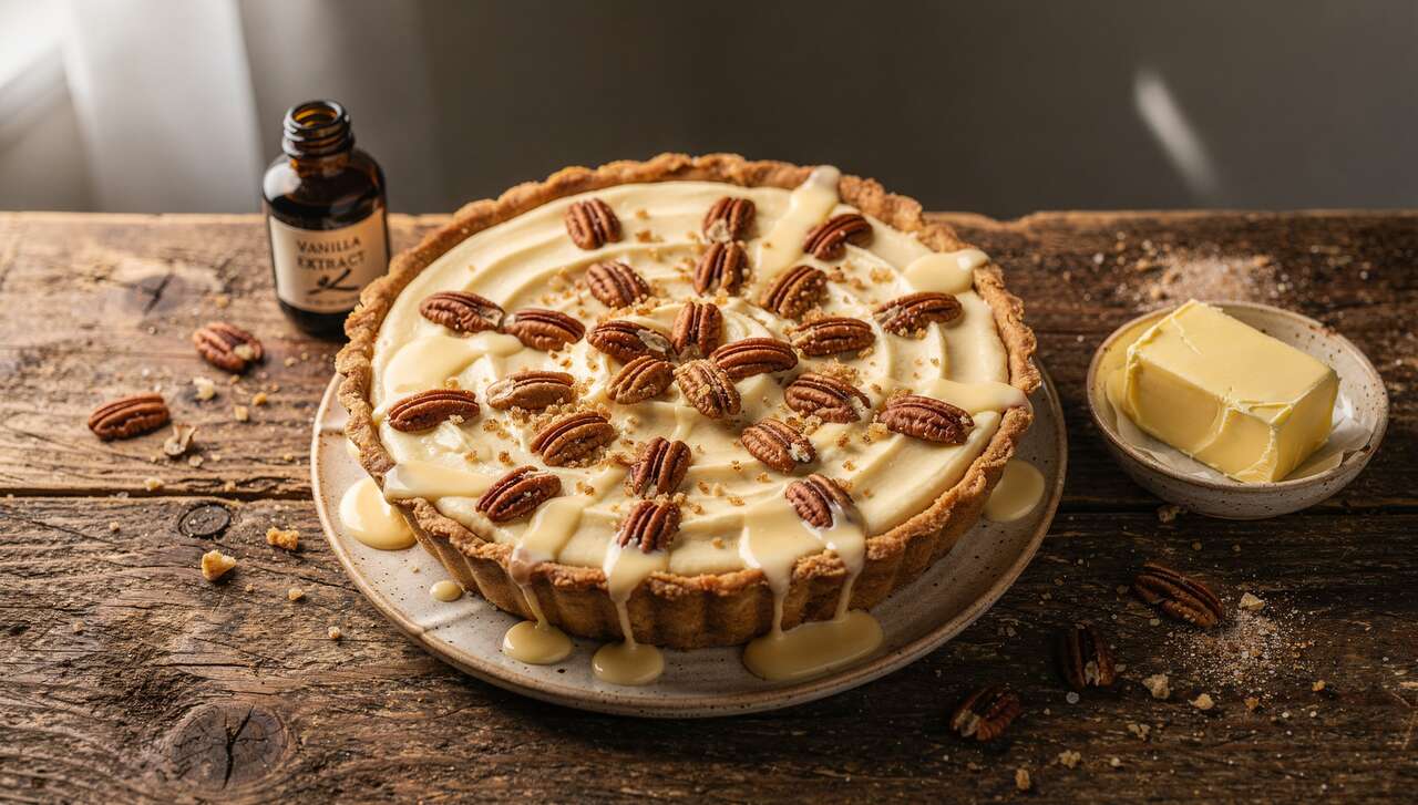 Tarte vanille et noix de pécan : une recette gourmande