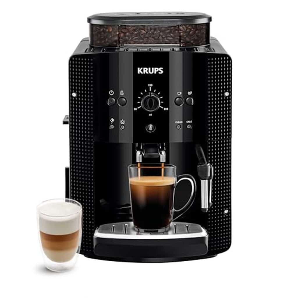 Test de la machine à café grain Krups Essential noire YY8125FD