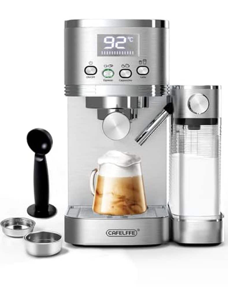 Test de la machine à expresso 6 en 1 CAFELFFE : polyvalence et design en acier inoxydable