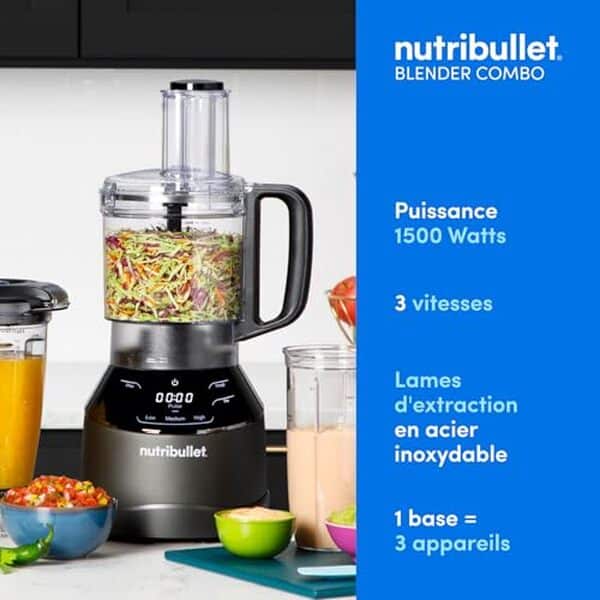 Découvrez le NutriBullet triple Prep avec ses 1500W de puissance inégalée. Analyse détaillée de ses fonctionnalités et performances pour des préparations culinaires optimales.