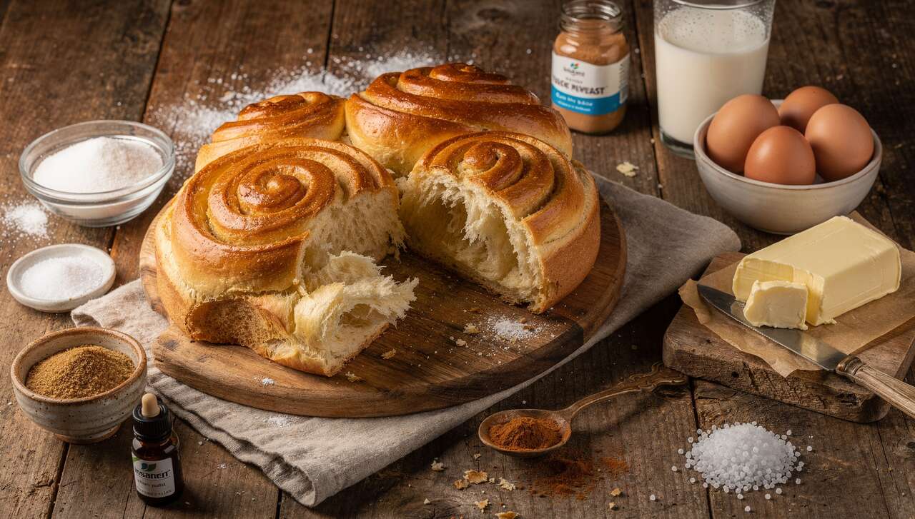Recette de la brioche tourbillon moelleuse