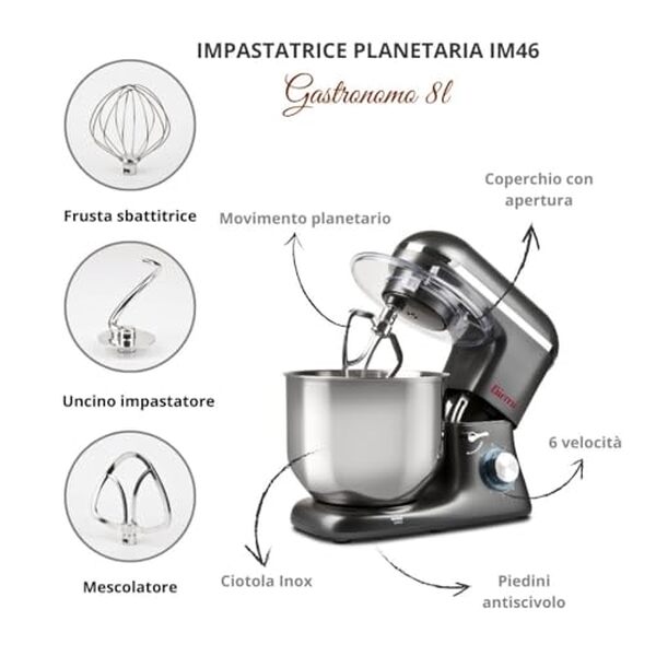 Découvrez notre test détaillé du pétrisseur Girmi IM46 : puissance 1800 W, capacité 8 litres et performances en cuisine. Avis complet et comparatif. 