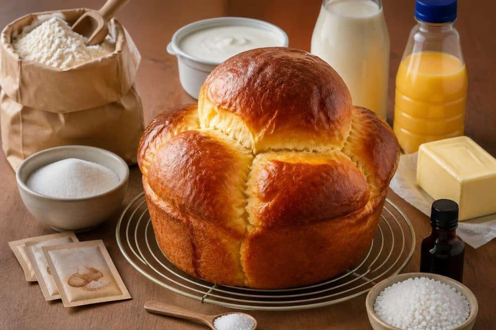 Brioche moelleuse au fromage blanc