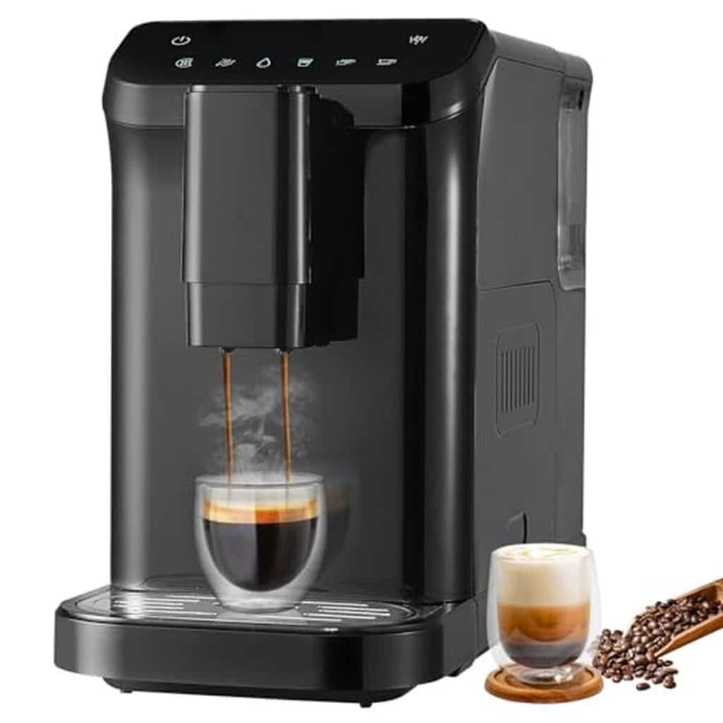 Test de la cafetière VEVOR expresso 15 bars avec broyeur intégré