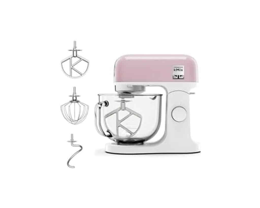 Test du robot pâtissier Kenwood kMix KMX754APP : puissance et style en rose pastel