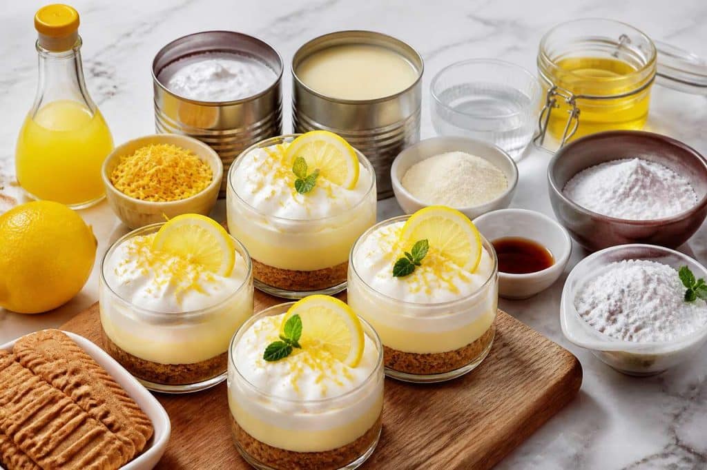 Recette de verrines de mousse au citron