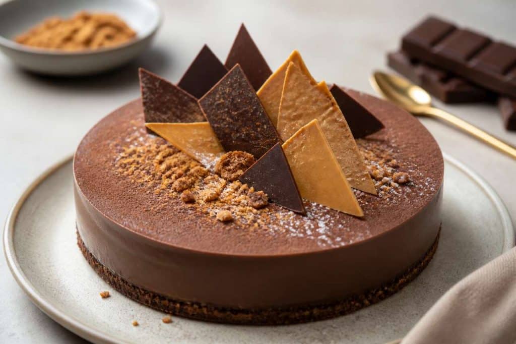 Recette d'entremets au chocolat noir et Dulcey