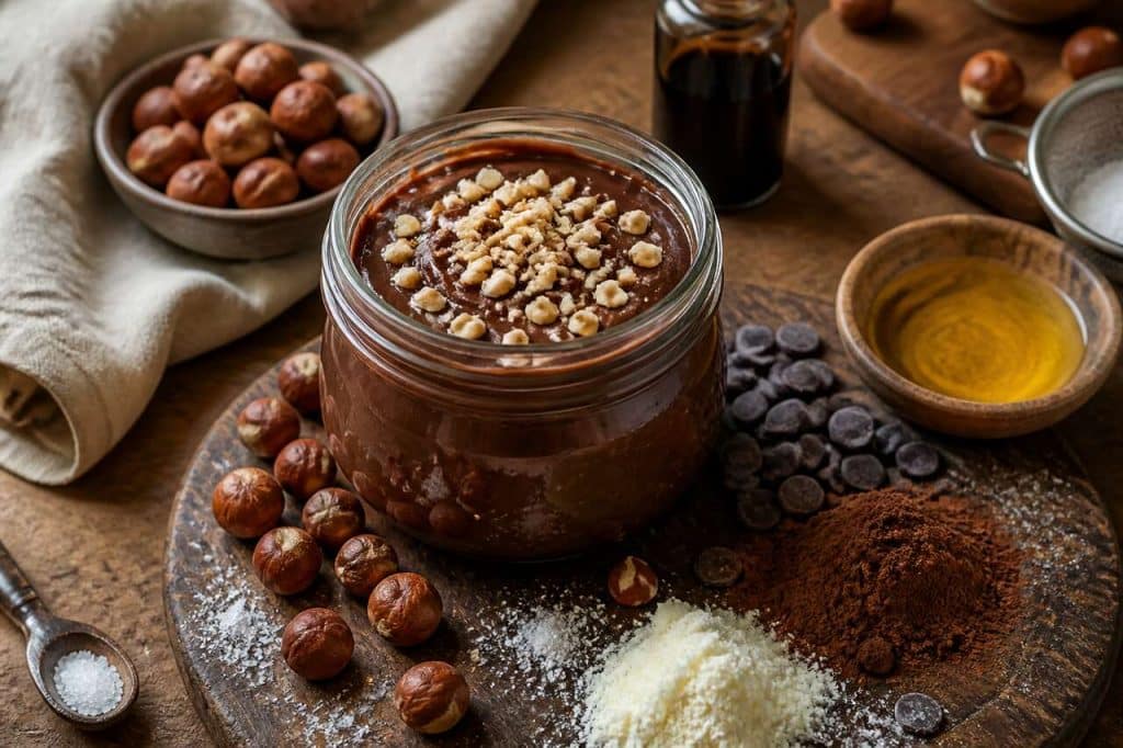 Recette de pâte à tartiner aux noisettes maison