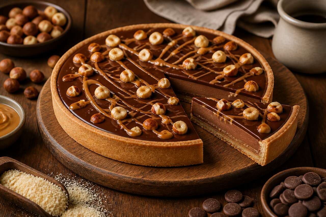 Recette de la tarte gianduja de Cyril Lignac
