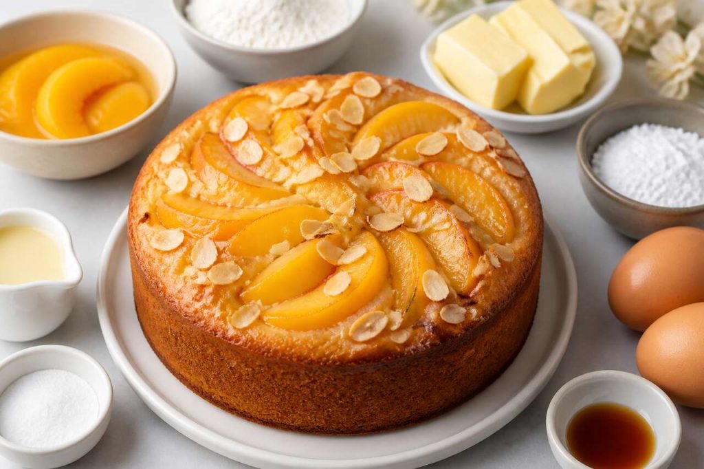 Recette du moelleux aux pêches fondant et facile