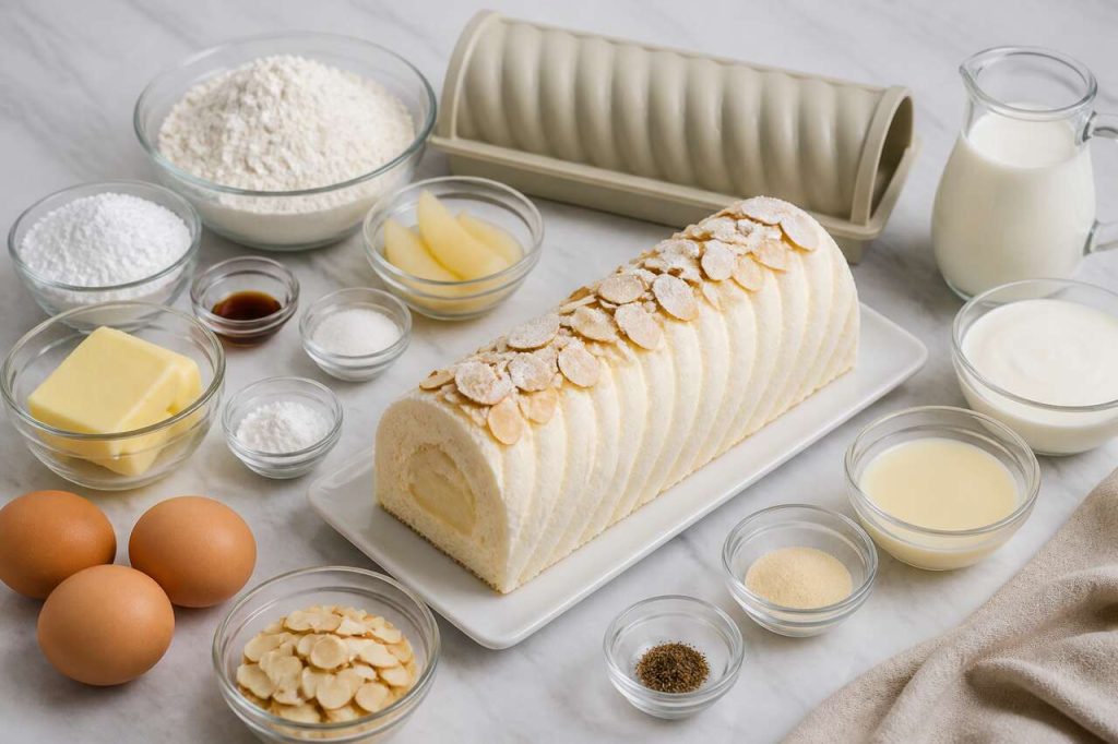 Recette de bûche vanille poire