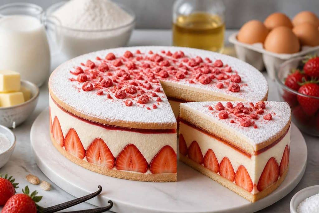 Recette du fraisier de Cyril Lignac et Benoît Couvrand