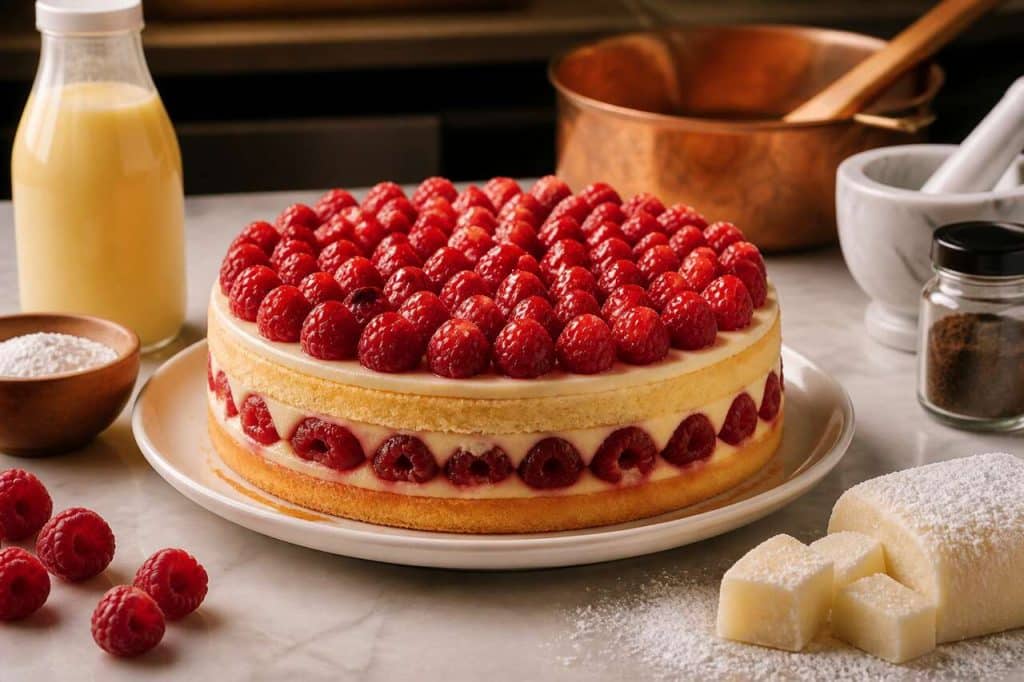 Recette du framboisier façon CAP pâtissier