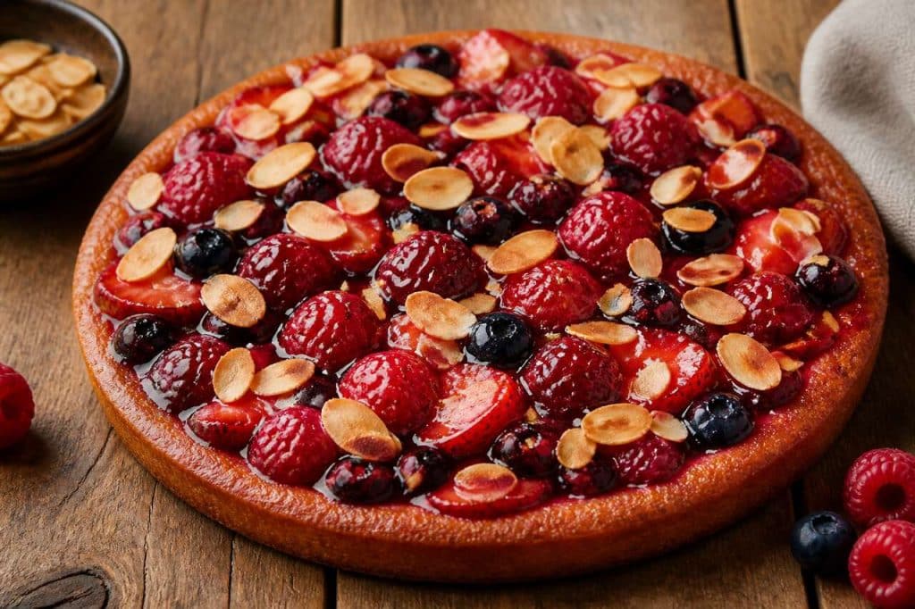 Recette de tarte financier aux fruits rouges