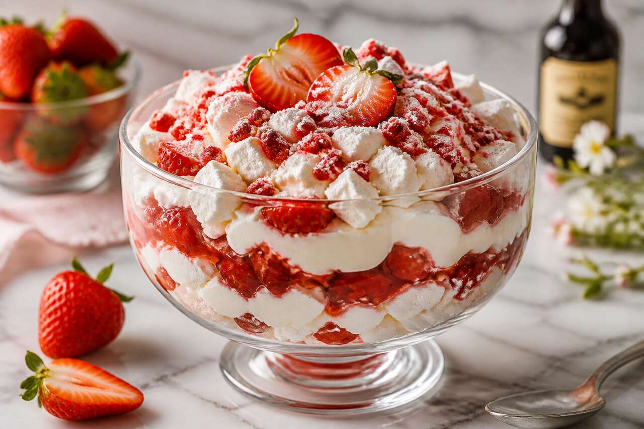 Recette de l'Eton mess aux fraises