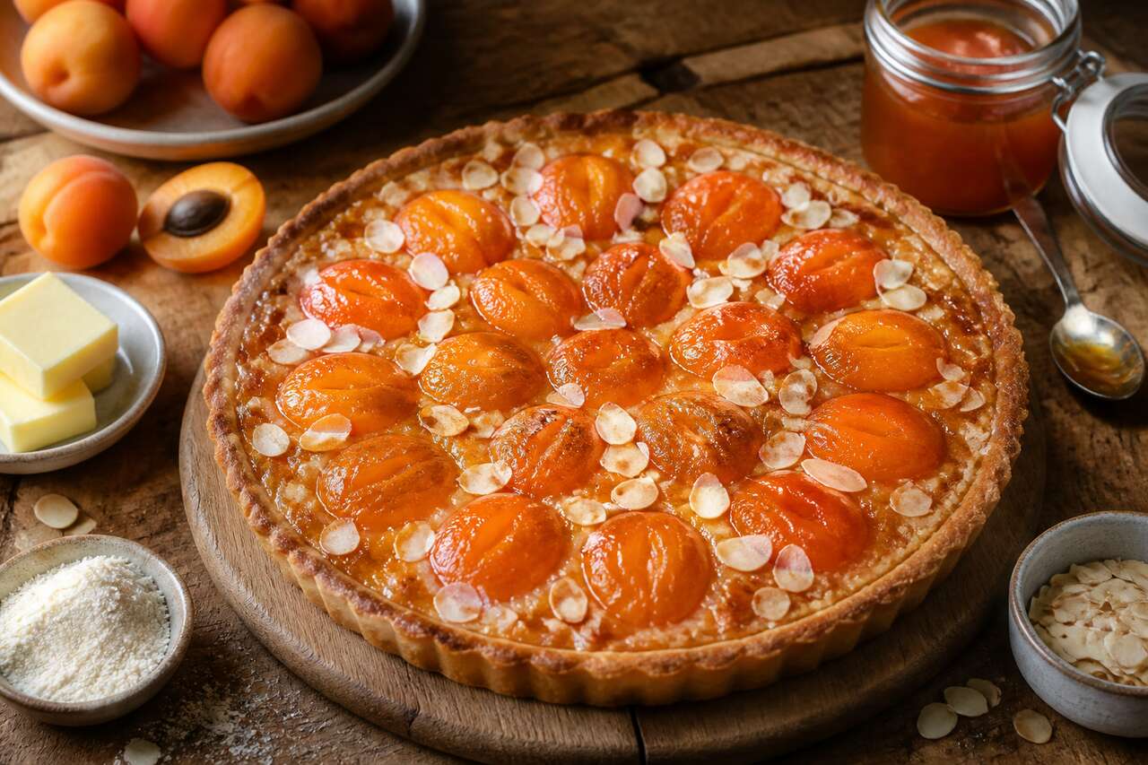 Recette de la tarte amandine aux abricots du CAP pâtissier