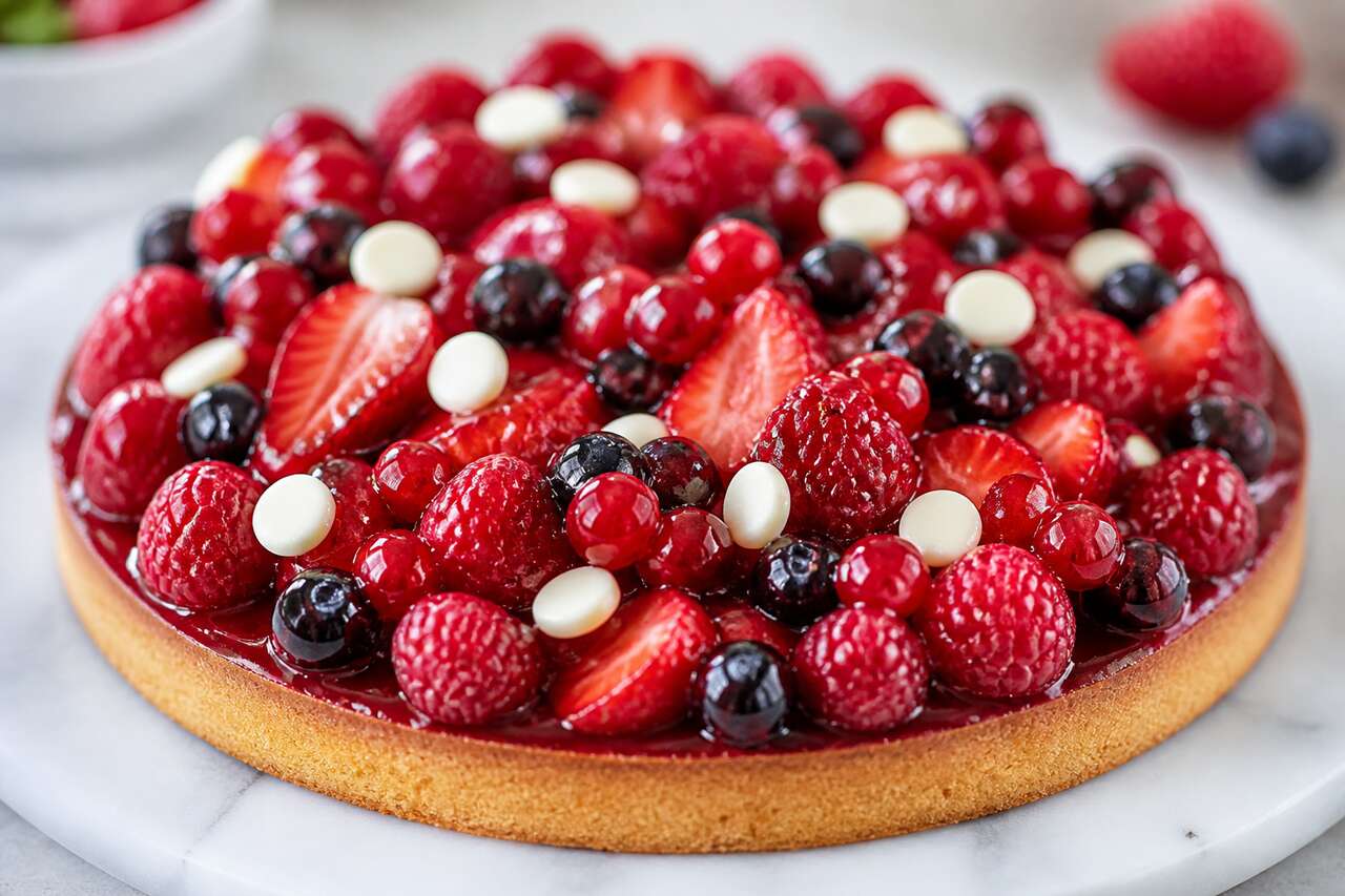 Tarte aux fruits rouges façon Christophe Michalak