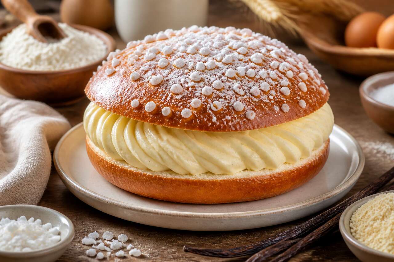 Recette de la tarte tropézienne à la vanille