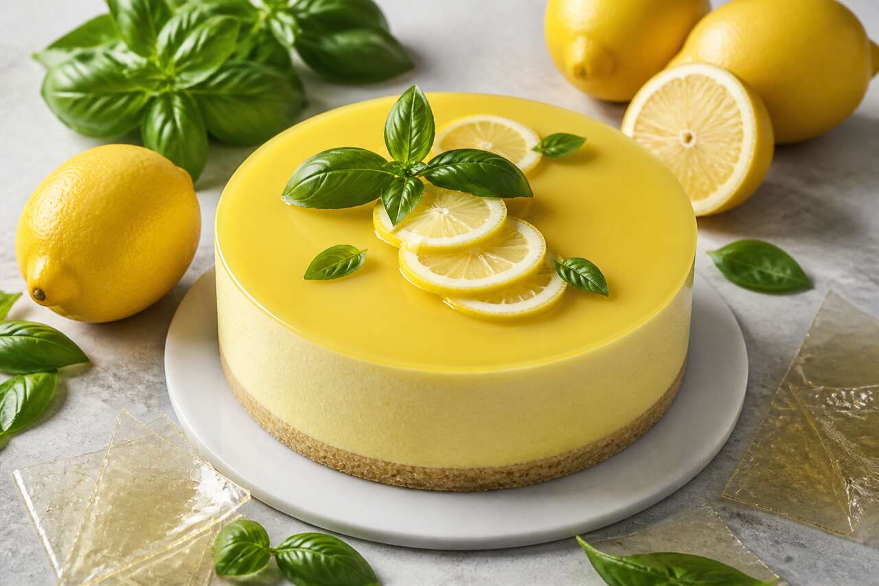 Recette d'entremets citron basilic : un dessert frais et raffiné