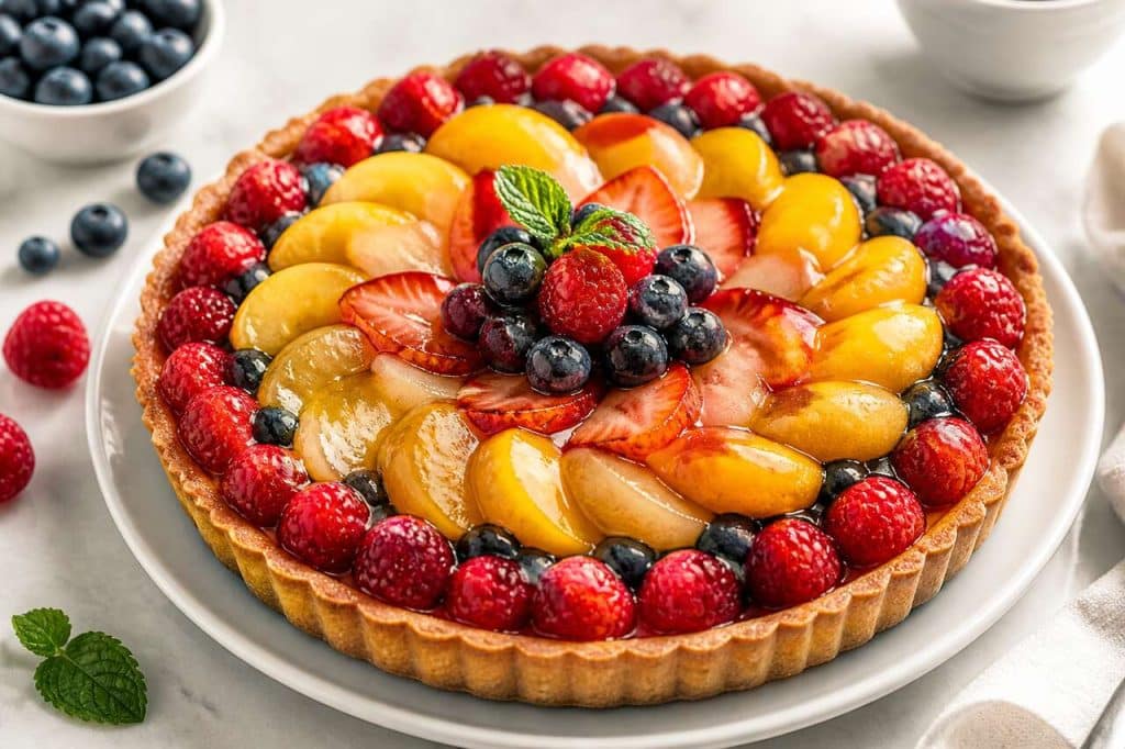 Recette de tarte aux fruits frais