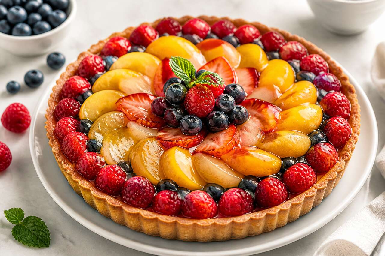 Recette de tarte aux fruits frais