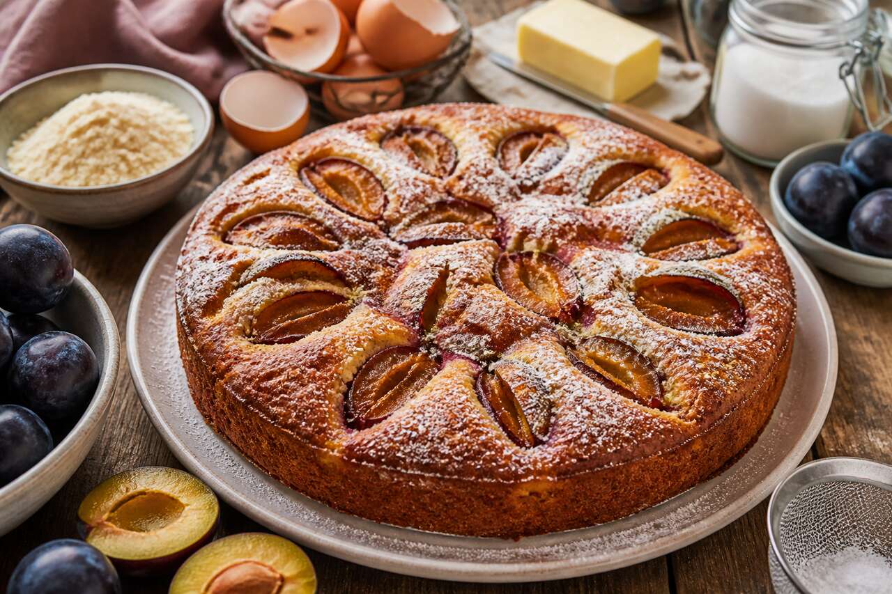La meilleure recette de gâteau aux prunes