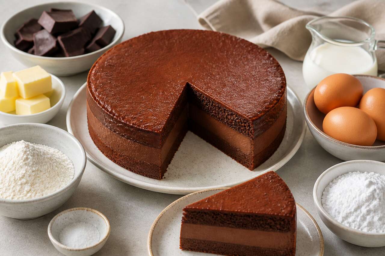 Recette du gâteau magique au chocolat