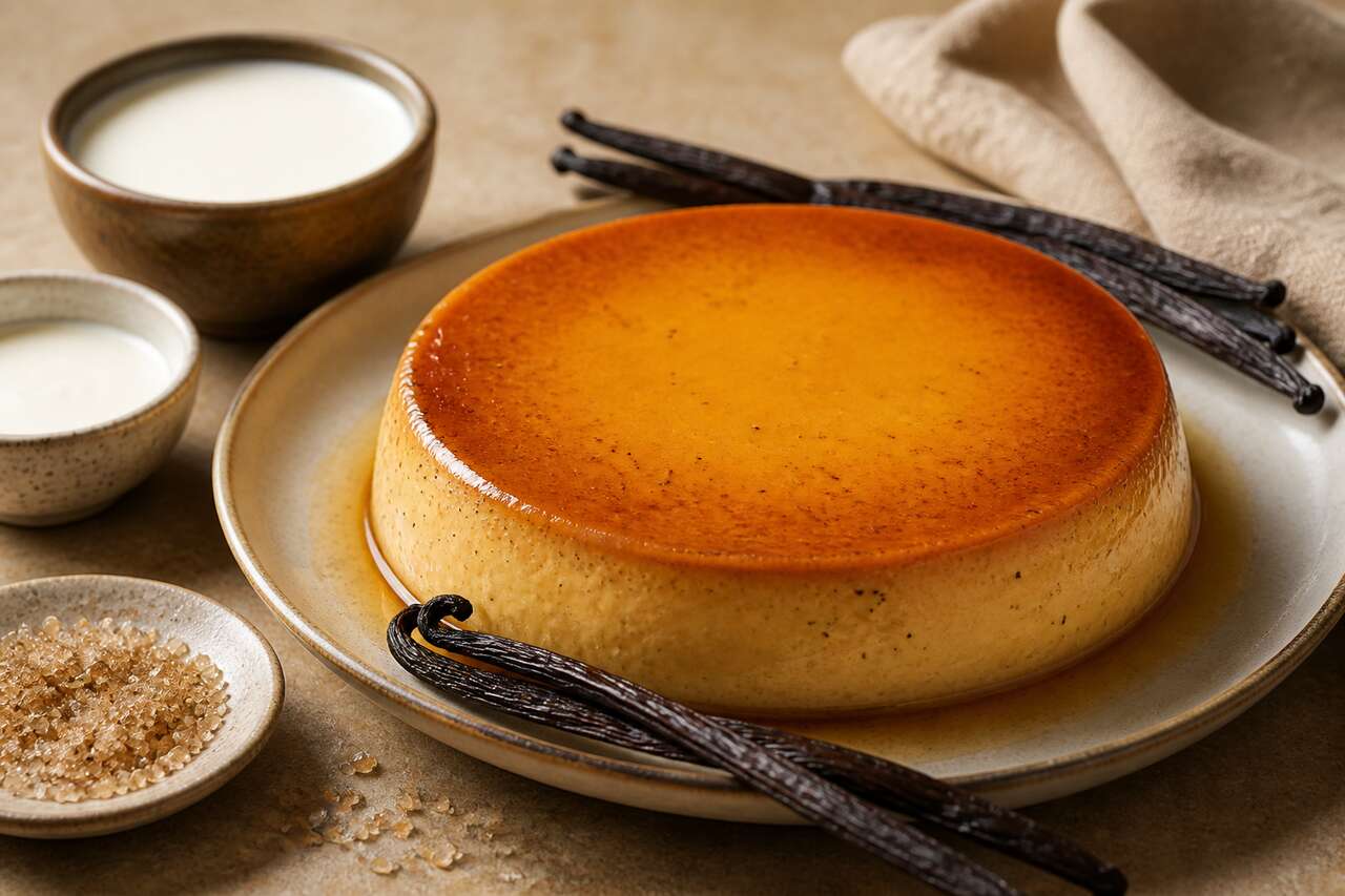 Recette du flan à la vanille de Nicolas Paciello