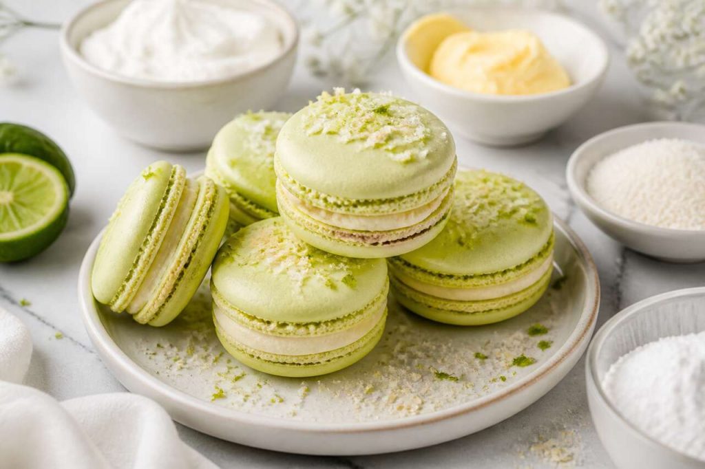 Recette de macarons coco et combava