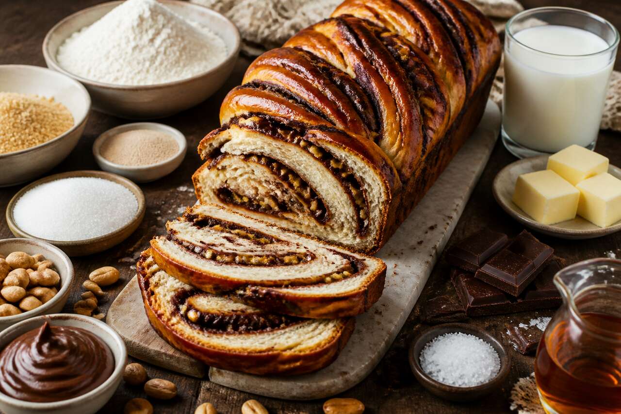 Recette de babka choco-cacahuète inspirée de The French Bastards