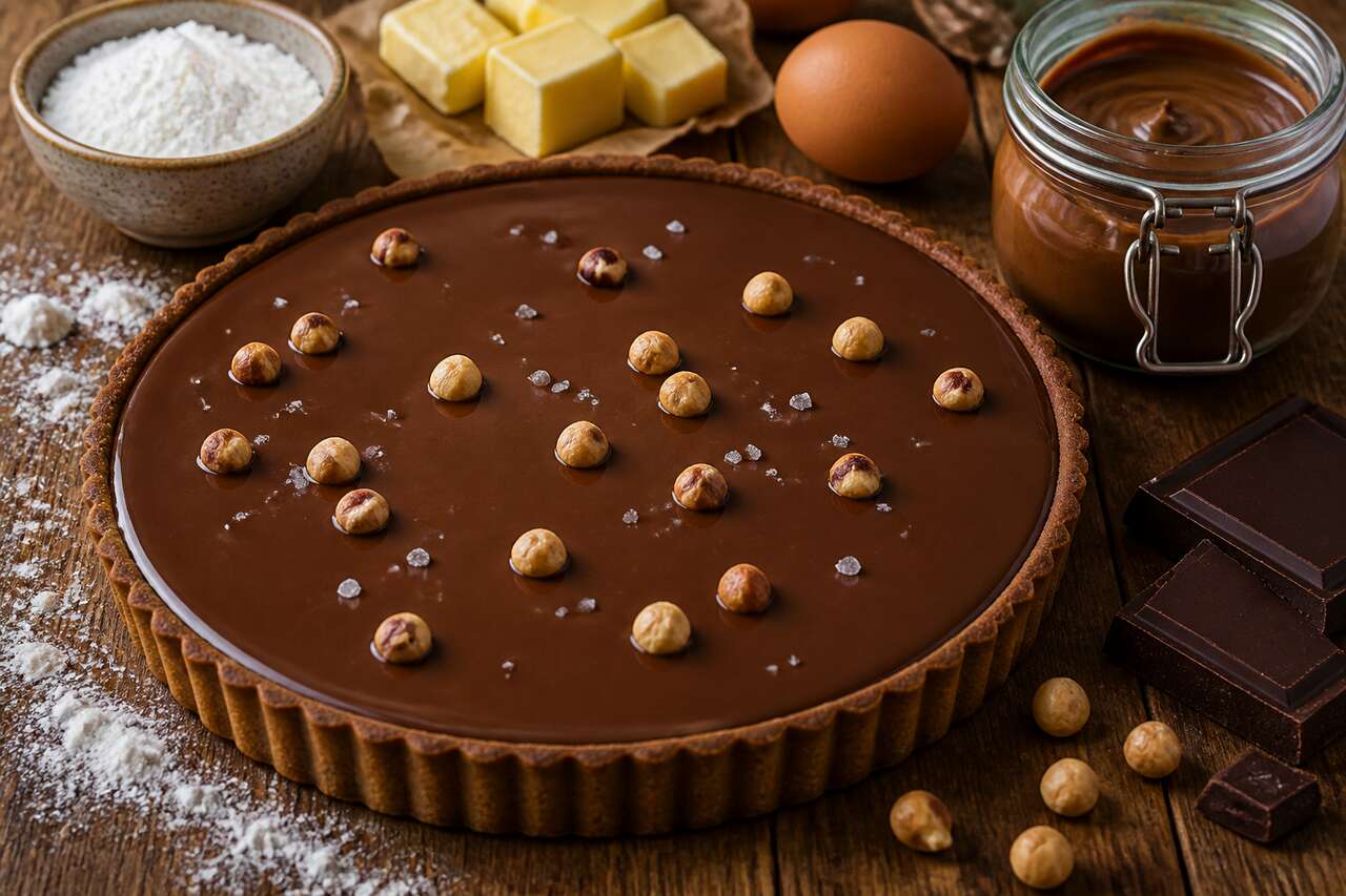 Recette de tarte au gianduja