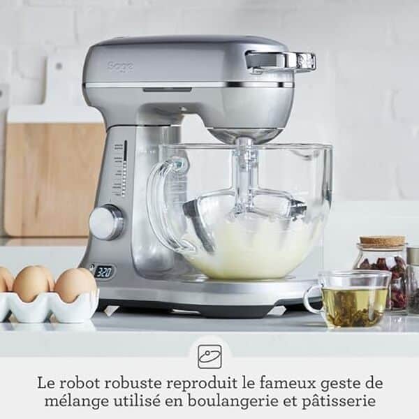 Découvrez notre test détaillé du mélangeur Sage Bakery Boss en aluminium brossé : performances, avantages et inconvénients pour vos préparations culinaires.