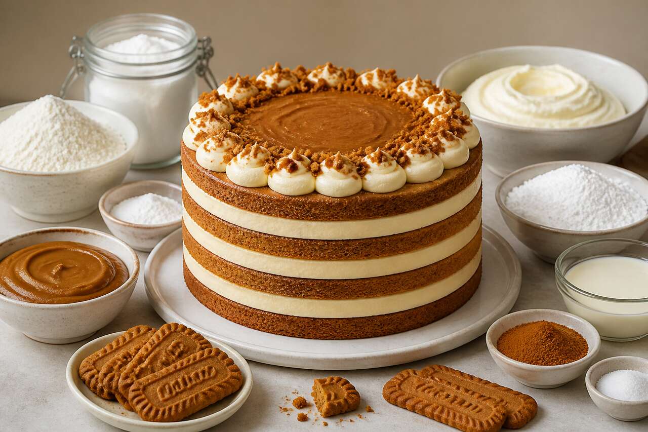 Recette du layer cake au spéculoos