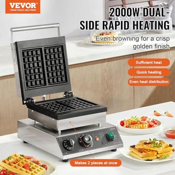 Découvrez le test complet du gaufrier VEVOR 2026 W : performances, capacité de production et avis d'experts pour optimiser votre activité de boulangerie.