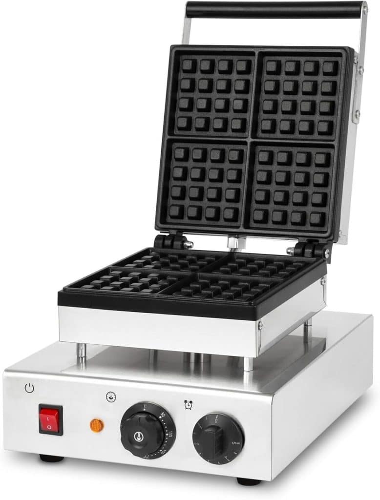 Test du gaufrier professionnel VERTES 3200W : 8 gaufres à la fois