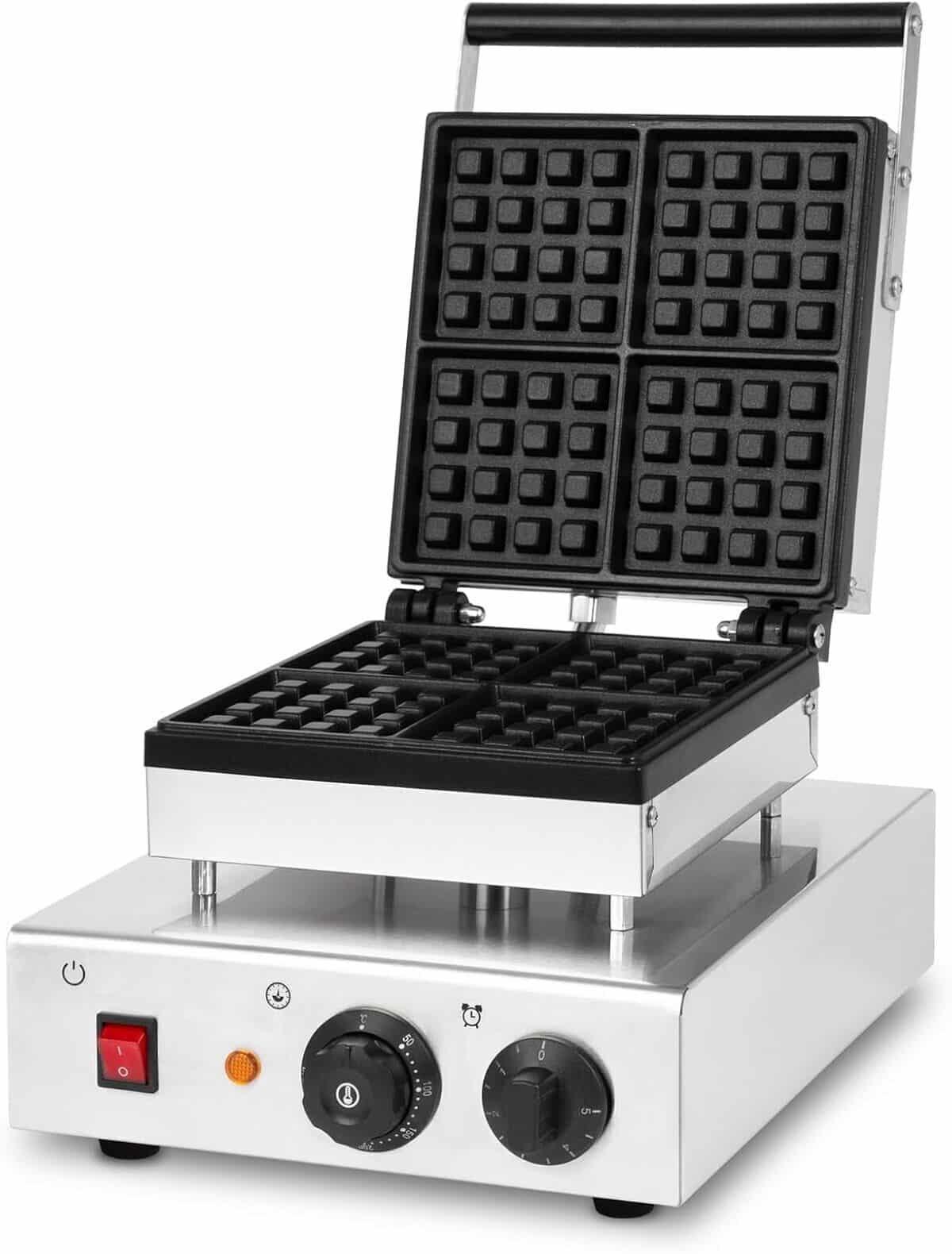 Test du gaufrier professionnel VERTES 3200W : 8 gaufres à la fois