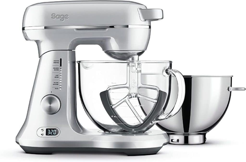 Test du mélangeur Sage Bakery Boss en aluminium brossé