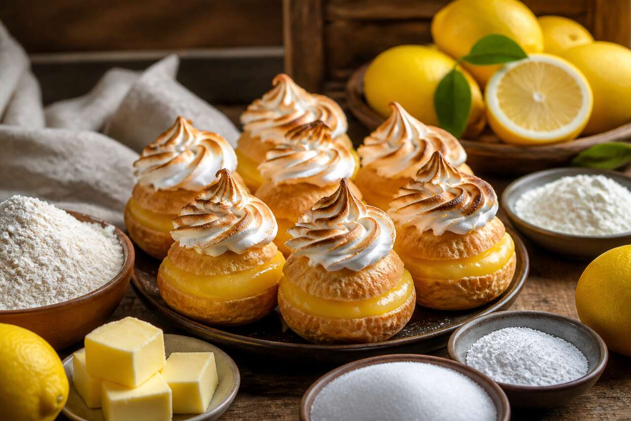 Recette des choux au citron meringuées