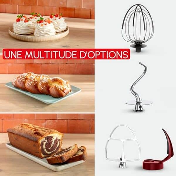 Découvrez notre test du robot pâtissier Moulinex Bake Partner 1100 W : puissance, performances et accessoires inclus pour vos pâtisseries maison.