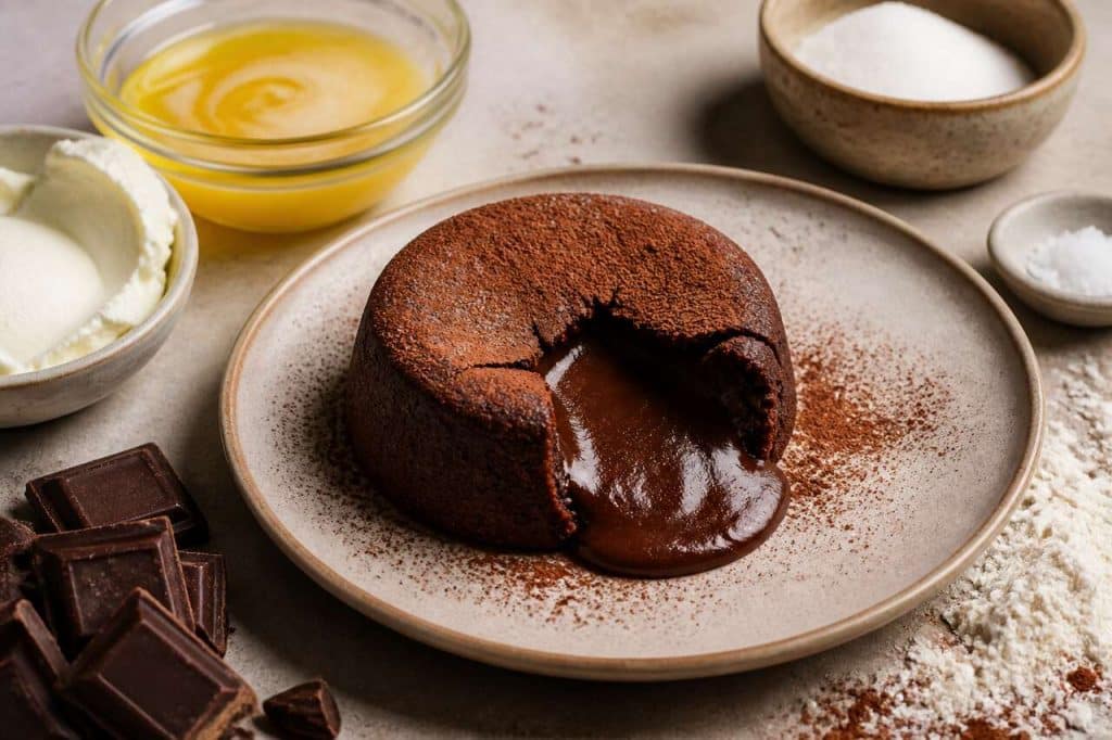 Fondant au chocolat et mascarpone de Cyril Lignac