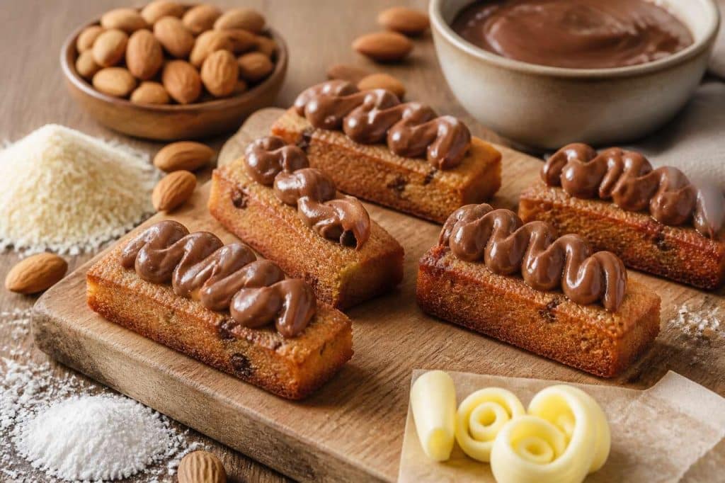 Recette de financiers tigrés au gianduja inspirée de Cyril Lignac