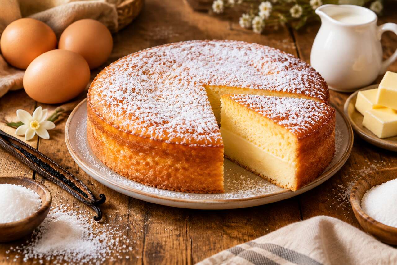 Recette du gâteau magique à la vanille
