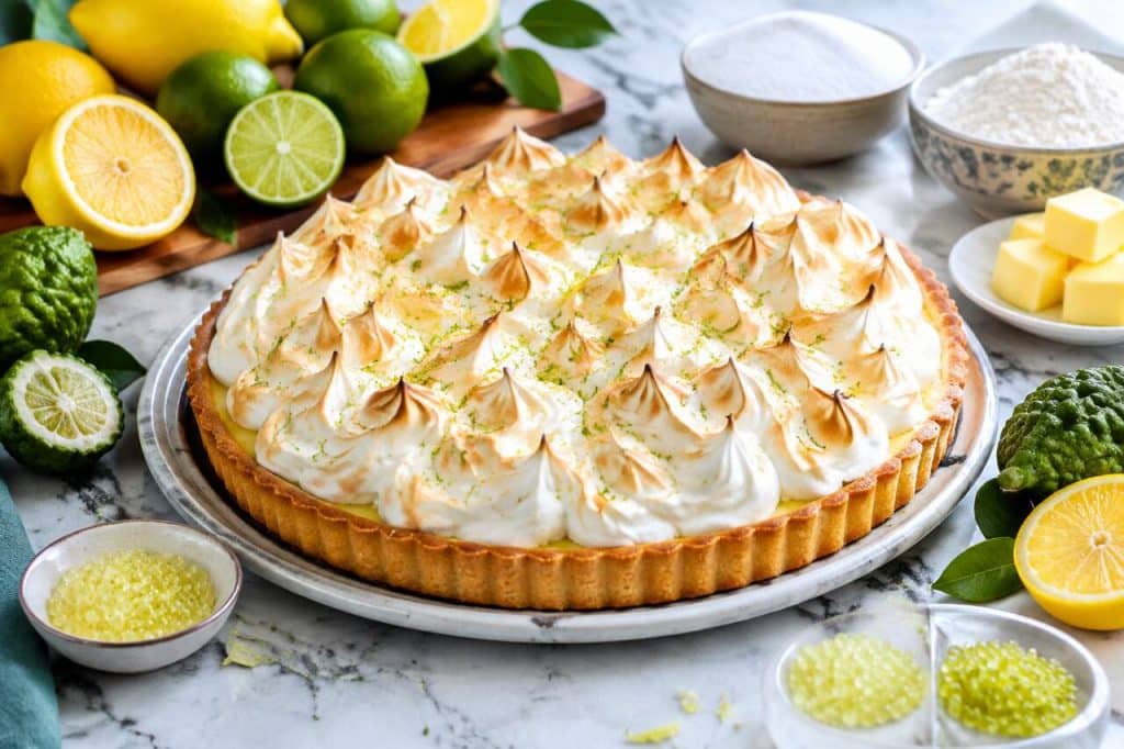 Recette de tarte meringuée aux 4 citrons