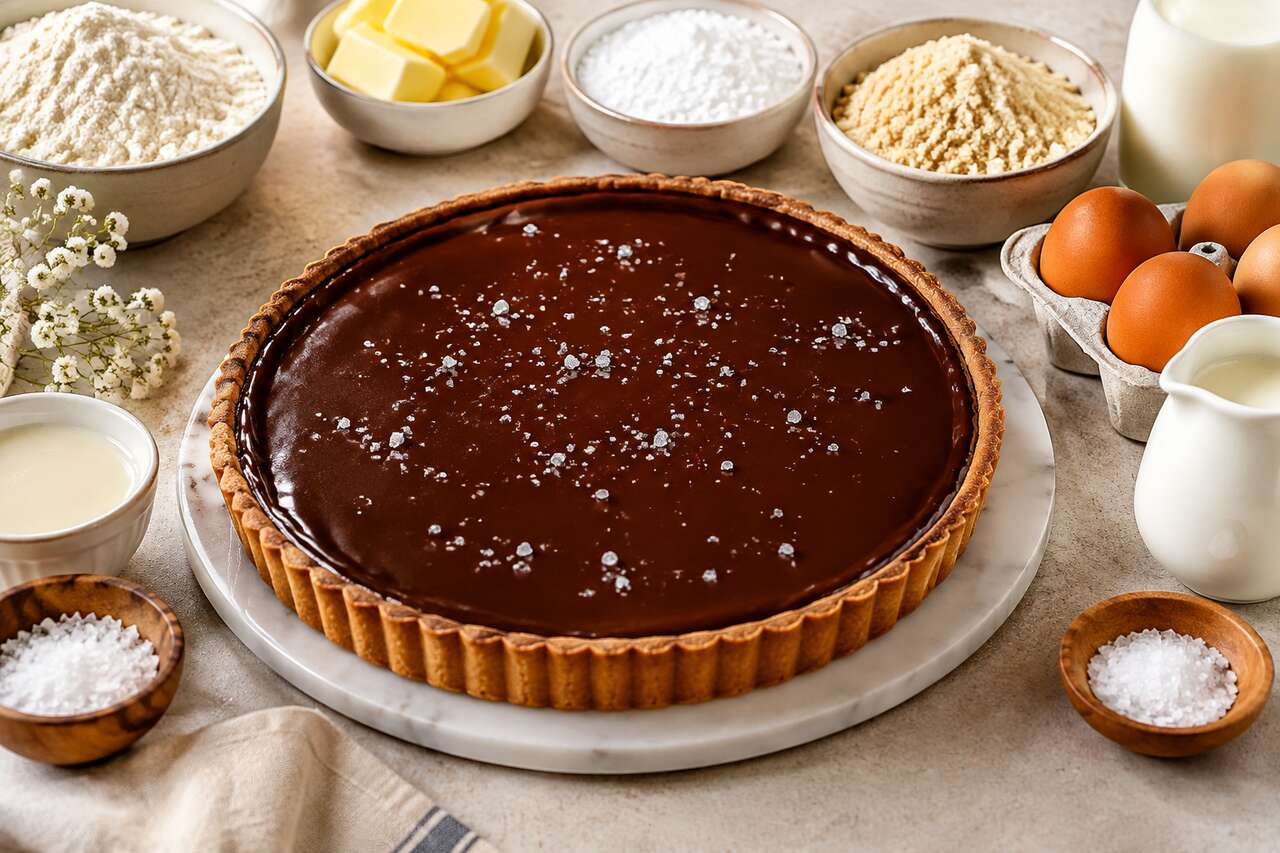 Recette de tarte au chocolat Caramélia