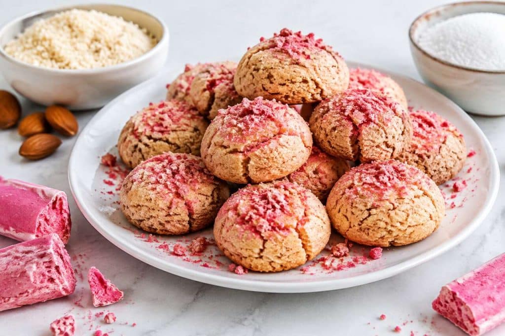 Recette d'amaretti aux biscuits roses de Reims