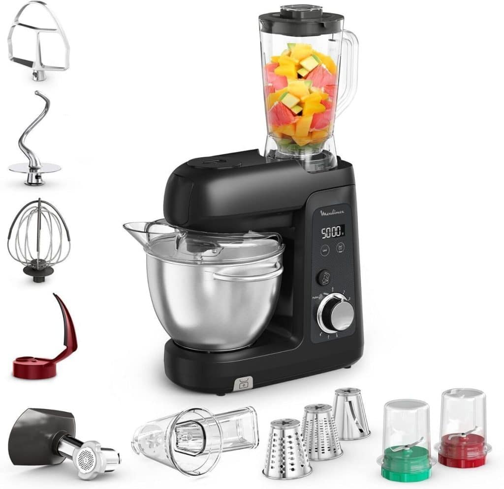 Test du robot pâtissier Moulinex Bake Partner + 1 100 W : puissance et accessoires