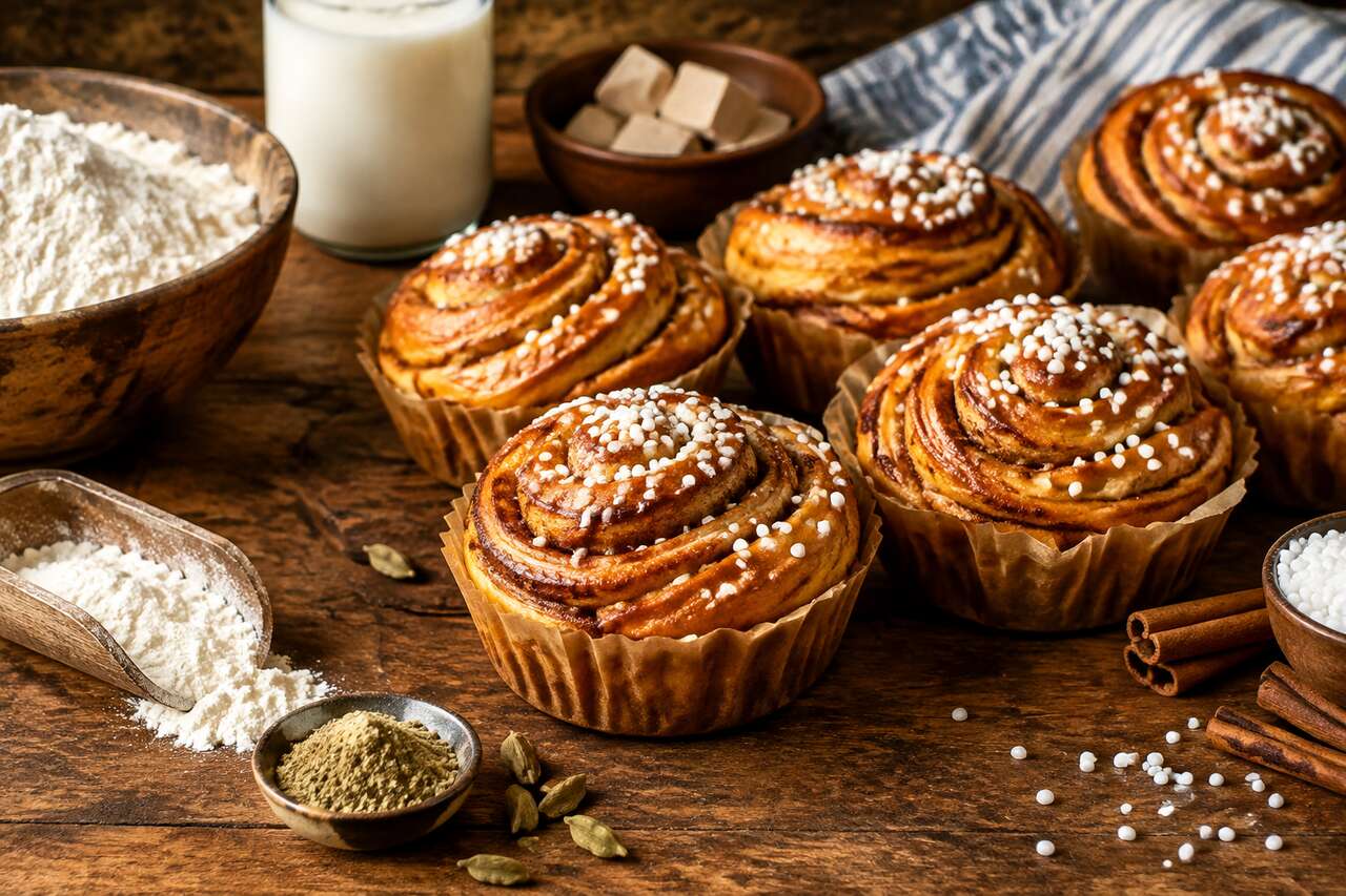 Recette de brioche suédoise à la cannelle (kanelbullar)