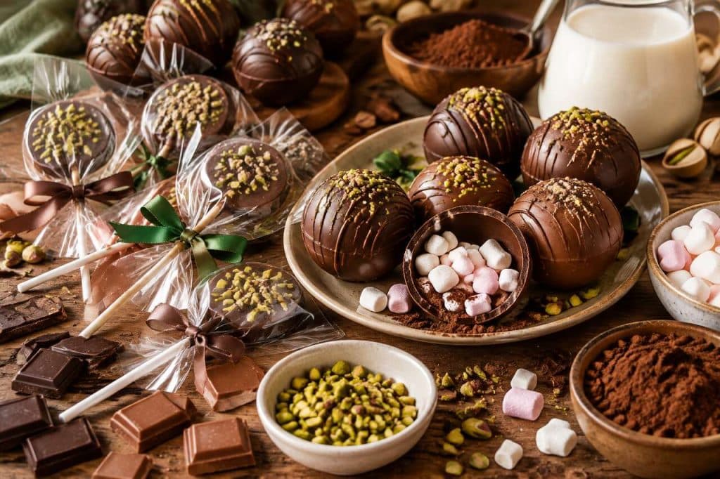 Recette facile de sucettes en chocolat et bombes de chocolat maison