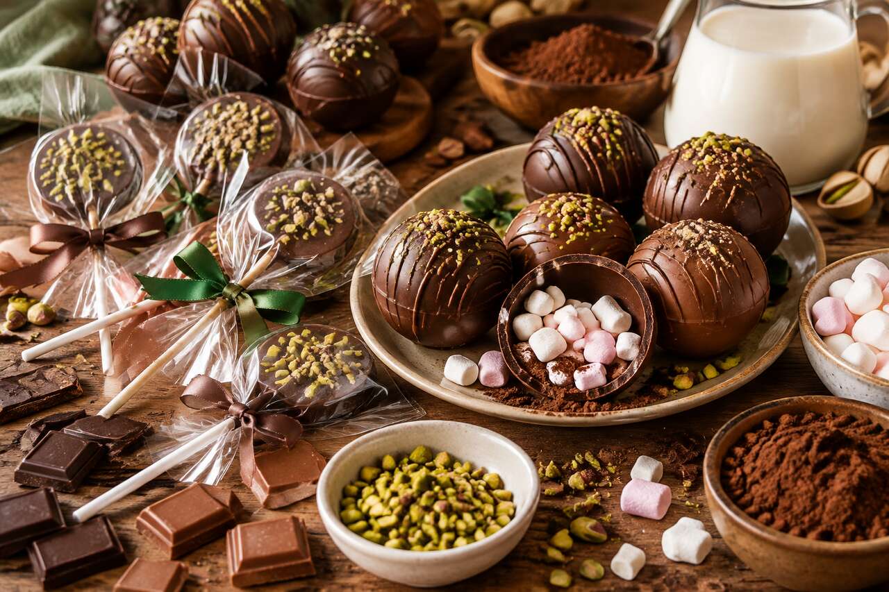 Recette facile de sucettes en chocolat et bombes de chocolat maison